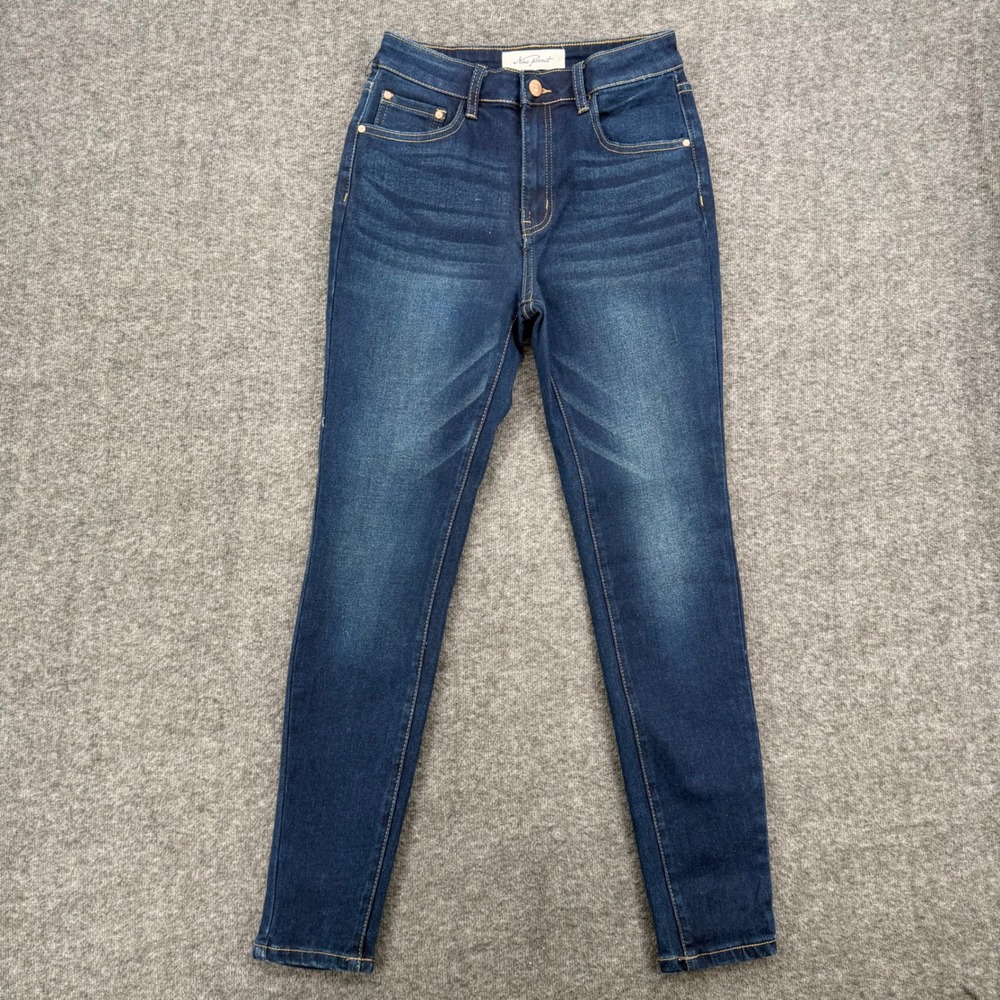 Nine Planet Womens High Rise Skinny Jeans Dark Wash Blue Size 3 Business Casual